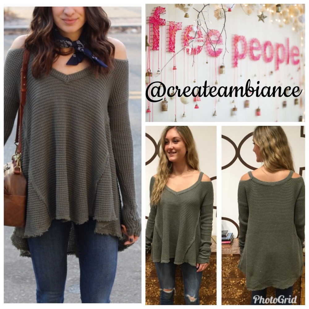 🔥XS,M🔥Free People Cold Shoulder Sweater